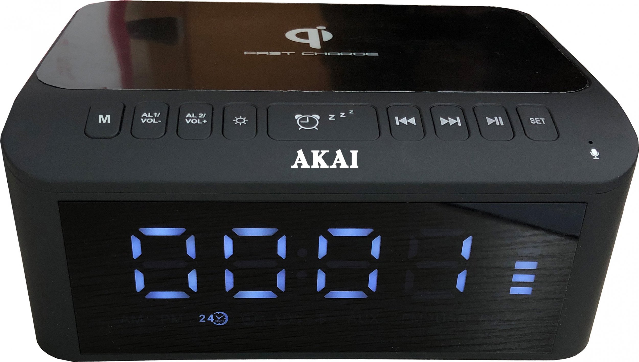 Radio ora Aiwa AKAI ACRB-1000, Bluetooth 5.1, karikues me valë, e zezë