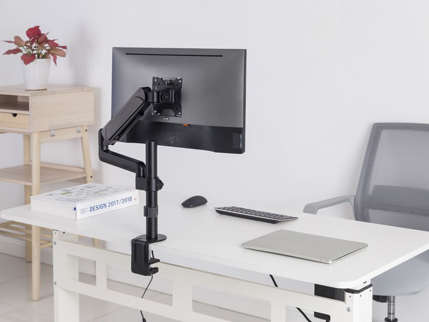 Mbajtëse monitori Alumodel 650132, 17"-32", gas spring, alumini i zi