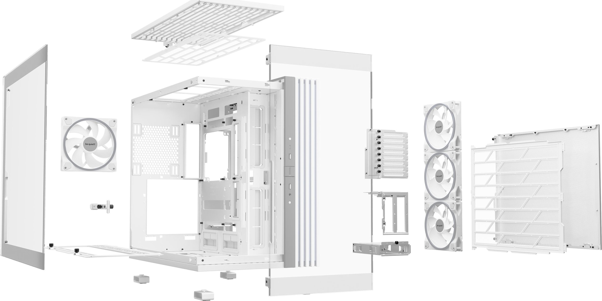 Këllëf PC be quiet Light Base 900 FX, Full Tower, ARGB, i bardhë