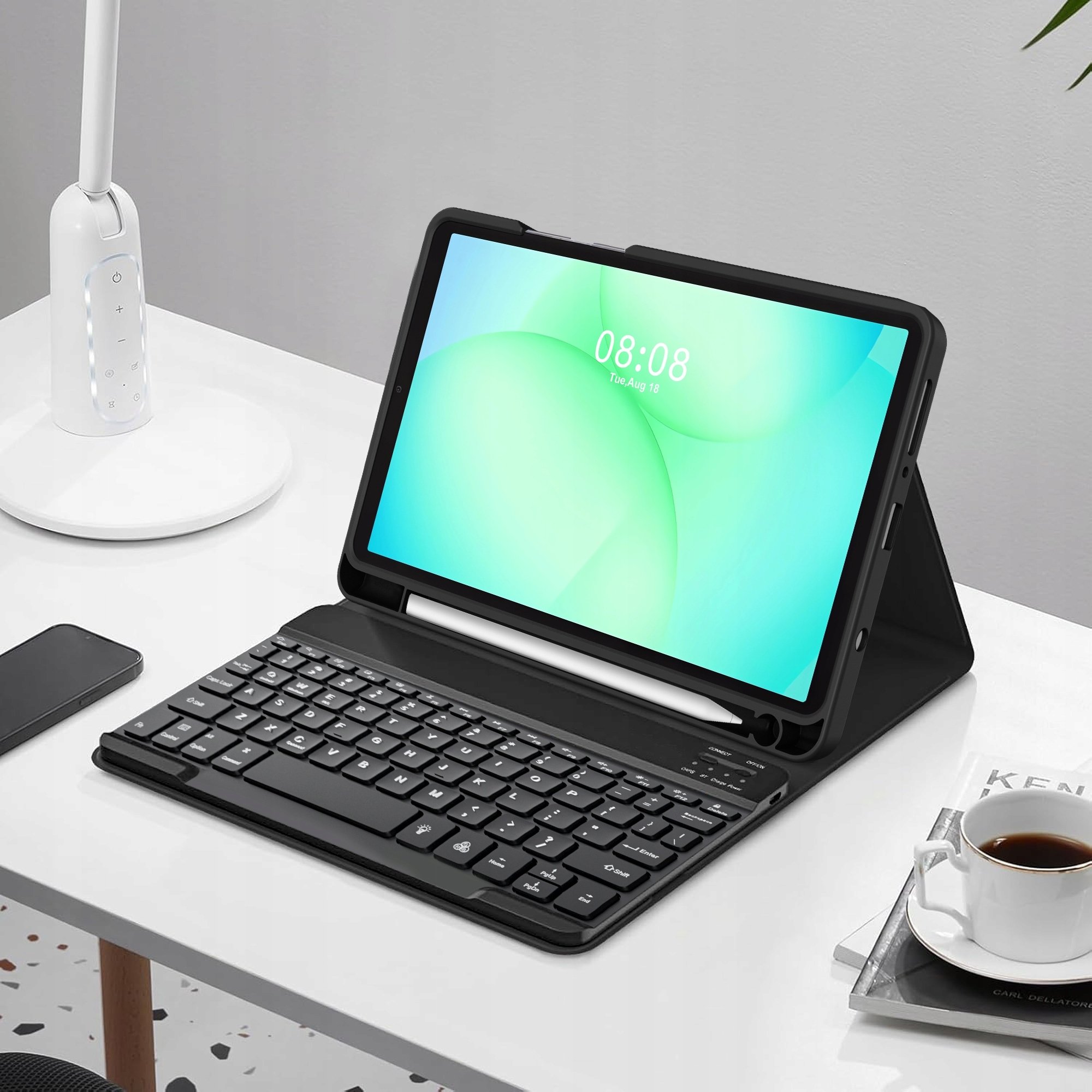 Këllëf me tastierë Tech-Protect SC Pen për Samsung Galaxy Tab A9 Plus A11 Plus 11.0, Bluetooth, i zi