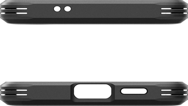 Mbulesë telefoni Spigen Tough Armor për Samsung Galaxy S24, me këmbë mbajtëse, kompatibile me karikim wireless, e zezë