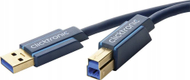 Kabllo USB Clicktronic Casual 3.0 A në B, 0.5m, blu