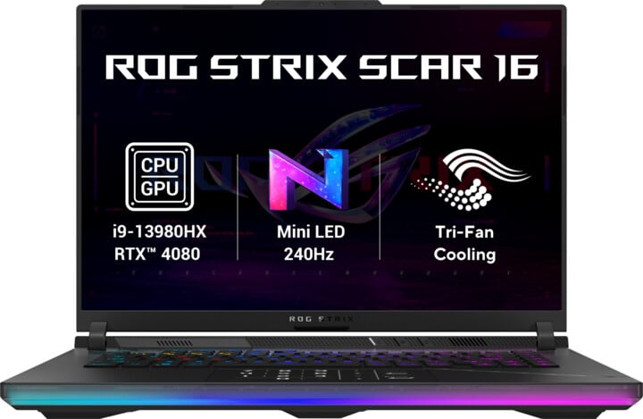 Laptop ASUS ROG Strix SCAR 16 (2023) G634, 16", Intel Core i9, 32GB RAM, 1TB SSD, NVIDIA GeForce RTX 4080, i zi