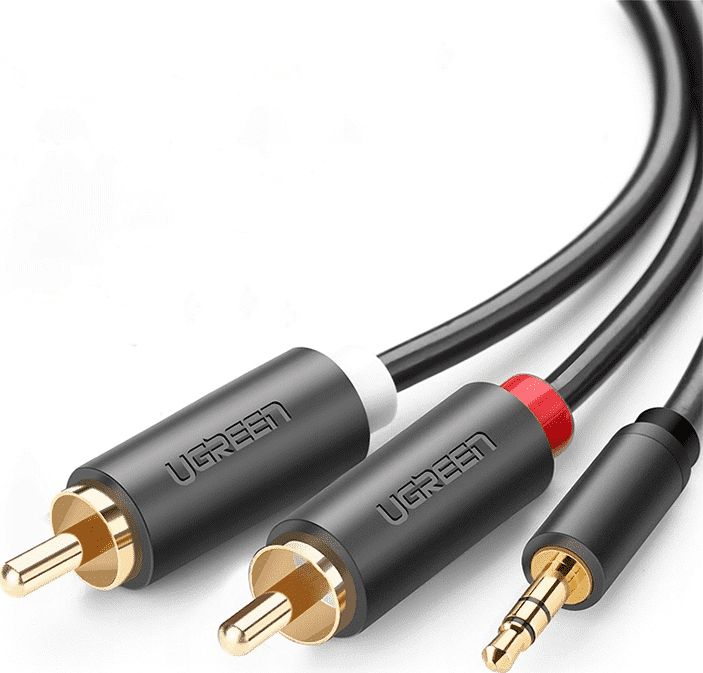 Kabllo Ugreen Jack 3.5mm - RCA (Cinch), 1.5m, e zezë