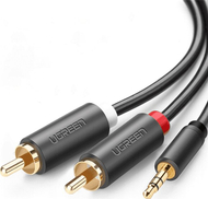 Kabllo Ugreen Jack 3.5mm - RCA (Cinch), 1.5m, e zezë