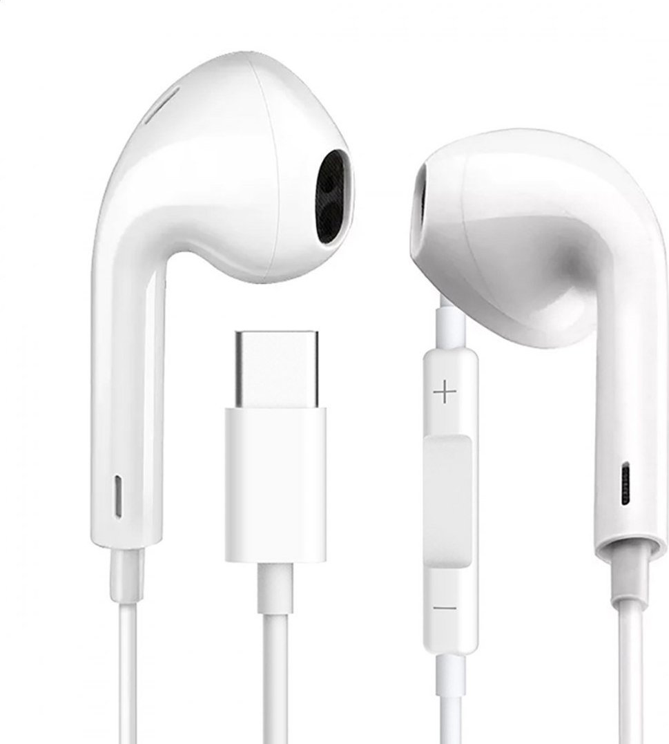 Kufje me tela Fiesta FISEMW10, USB C, me mikrofon, të bardha