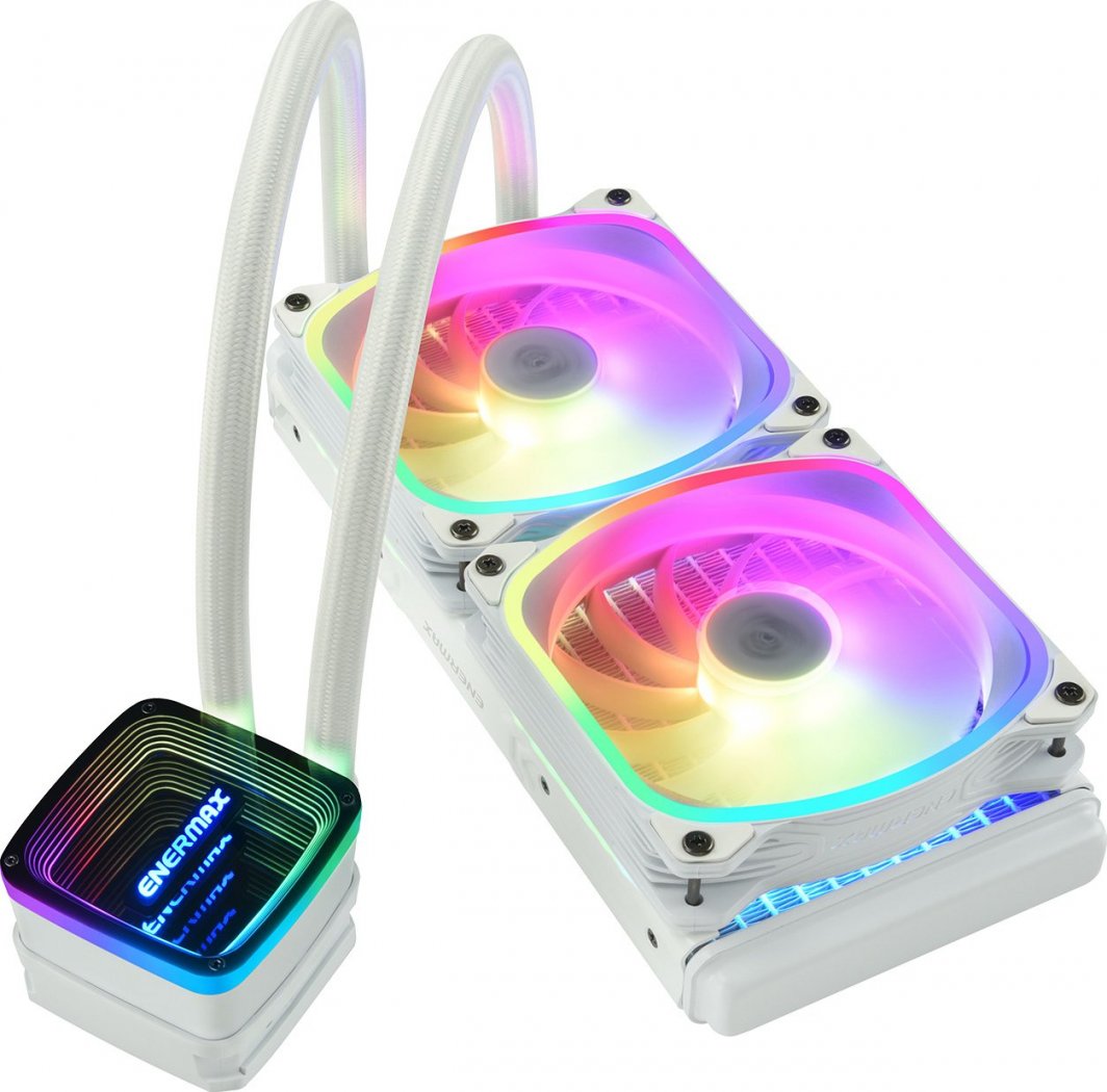 Ладилник за вода за процесор Enermax AquaFusion ADV 240, 240 mm, RGB, бел