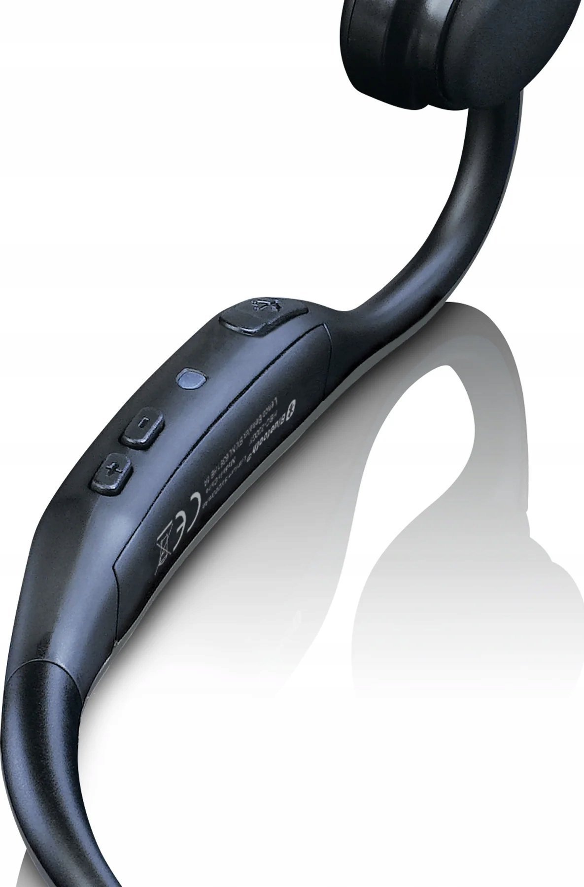 Kufje pa tela Lenco HBC-200GY, bone conduction, Bluetooth 5.0, të zeza