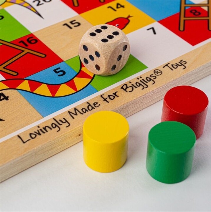 Lojë tavoline Bigjigs - Ladders and snakes 2