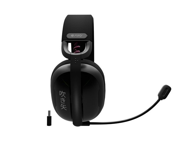 Kufje wireless Fury Fukiya F6, on ear, 2.4 GHz Bluetooth USB, të zeza