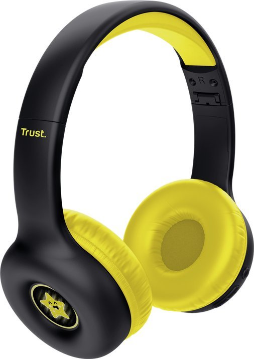 Kufje pa tela Trust NOUNA Kids, Bluetooth, limit volum 85 dB, të zeza