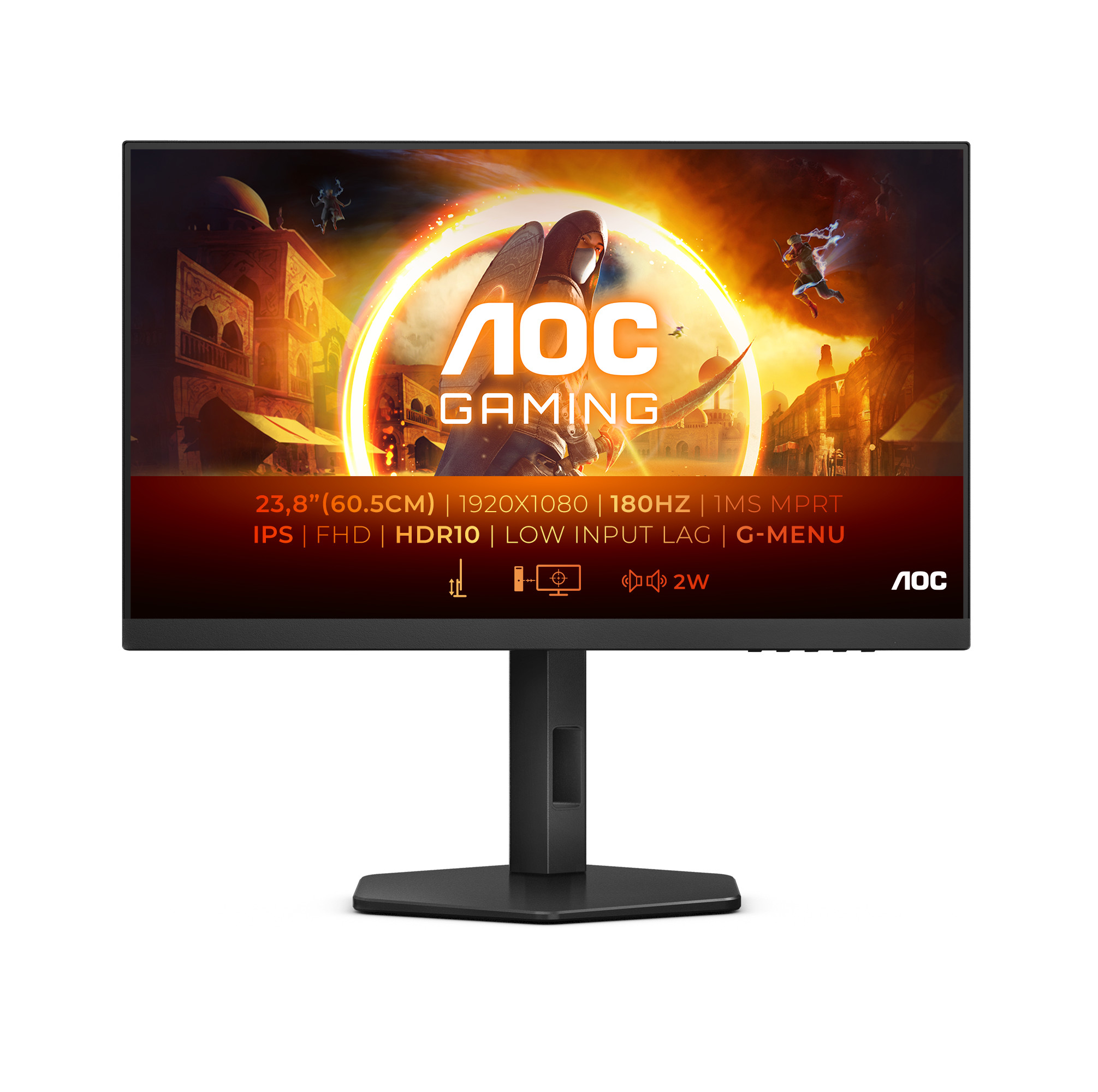 Monitor AOC 24G4X, 24", Full HD, 180Hz, i zi