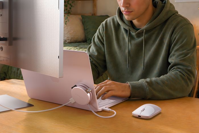 Satechi OntheGo 5-in-1 Multiport Adapter, Blush