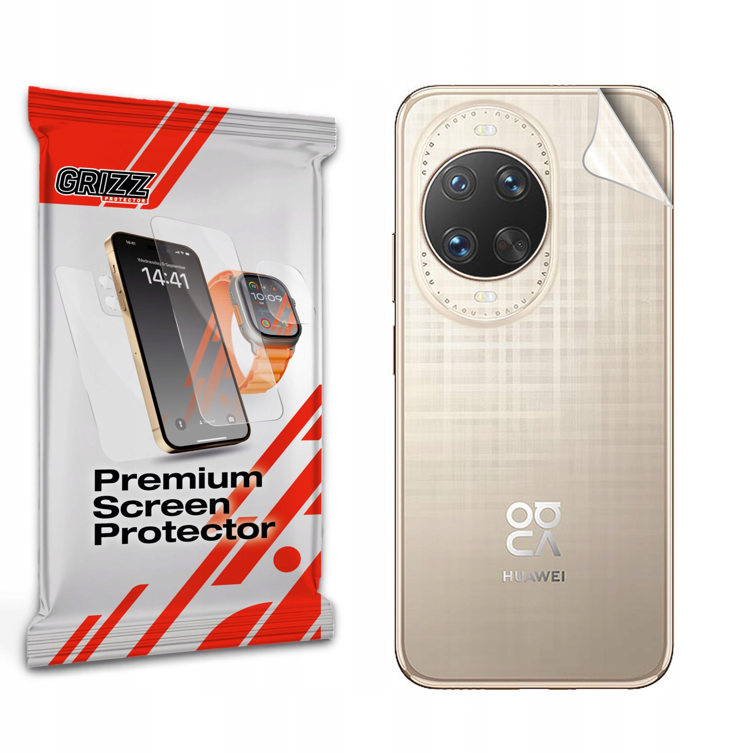 Folie mbrojtëse Grizz SatinSkin për Huawei Nova 14 Ultra, pjesa e pasme, transparente