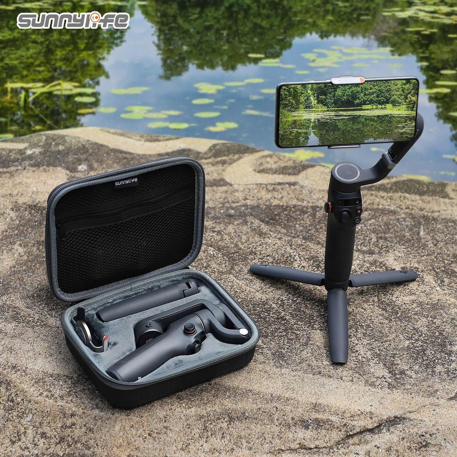 Kuti mbrojtëse Sunnylife OM6 B513 D, për DJI Osmo Mobile 6, kompakte, e zezë