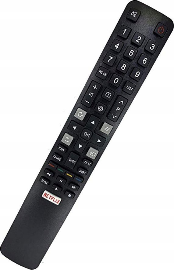 Telekomandë TV TCL 32DS520F, zëvendësuese, e zezë