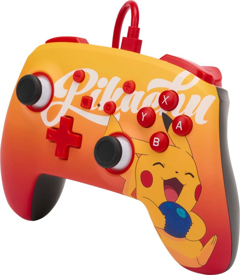 Kontroller PowerA Pokemon: Oran Berry Pikachu, me kabllo, i kuq