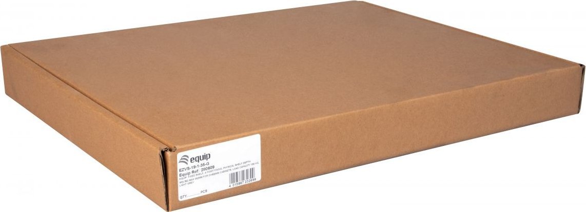 Rafte variabël për kabinet 19" LevelOne Equip EZVS-19-1-35-G, 1U, 350mm, gri