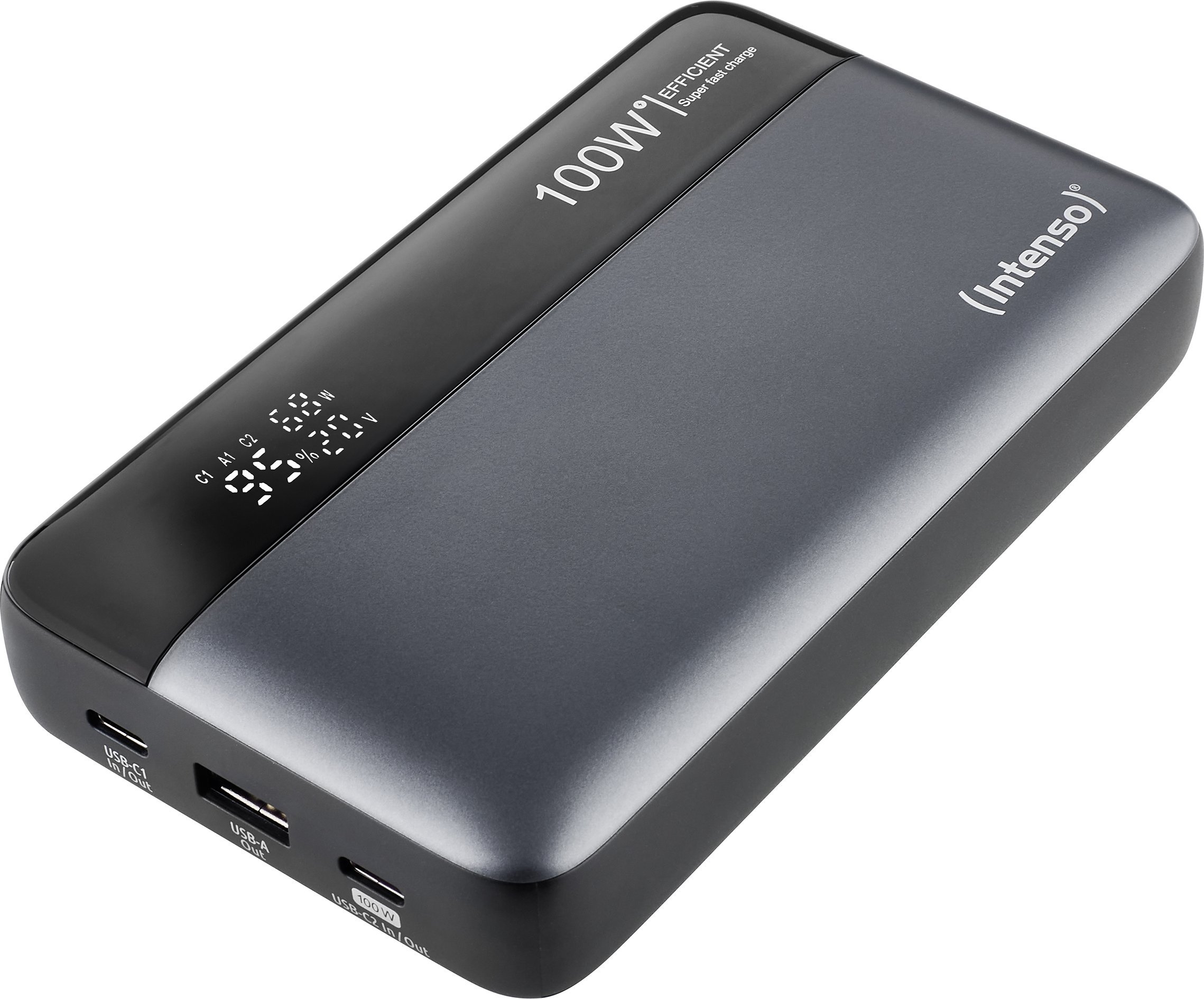Power bank Intenso HE20000, 20000mAh, 100W, gri e zezë