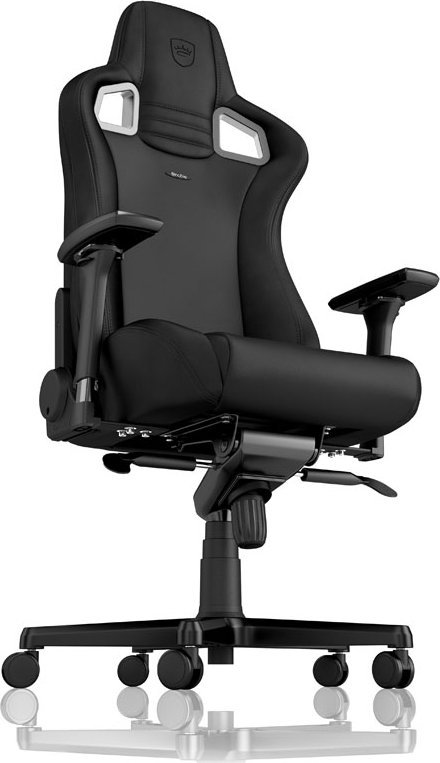 Karrige gaming noblechairs EPIC Black Edition, mbështetëse 4D, deri 120 kg, e zezë