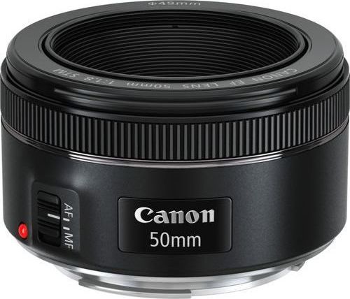 Objektiv Canon EF 50mm F1.8 STM, aperture f1.8, filter 49mm, i zi