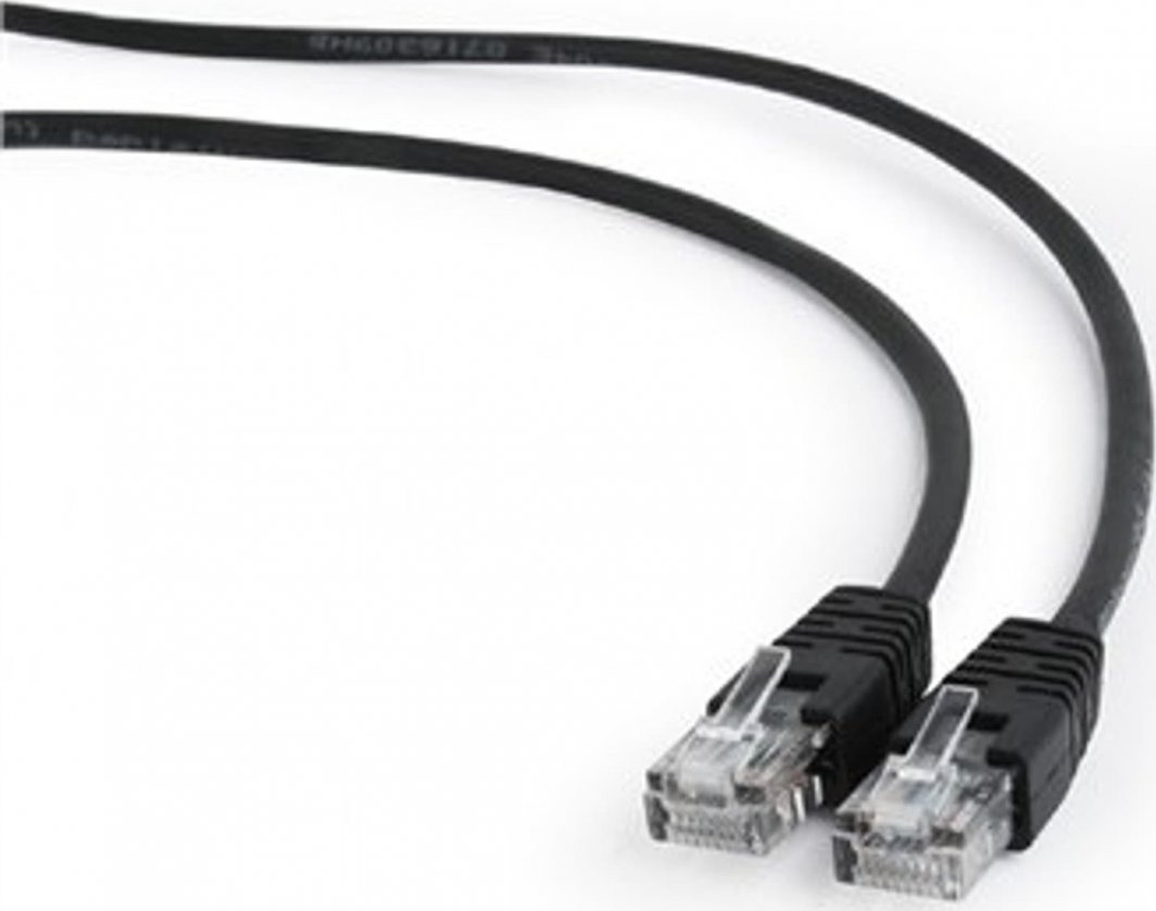 Kabllo Gembird PP12-7.5M/BK, Cat. 5e, Patch cord RJ-45, 7.5 m, e zezë