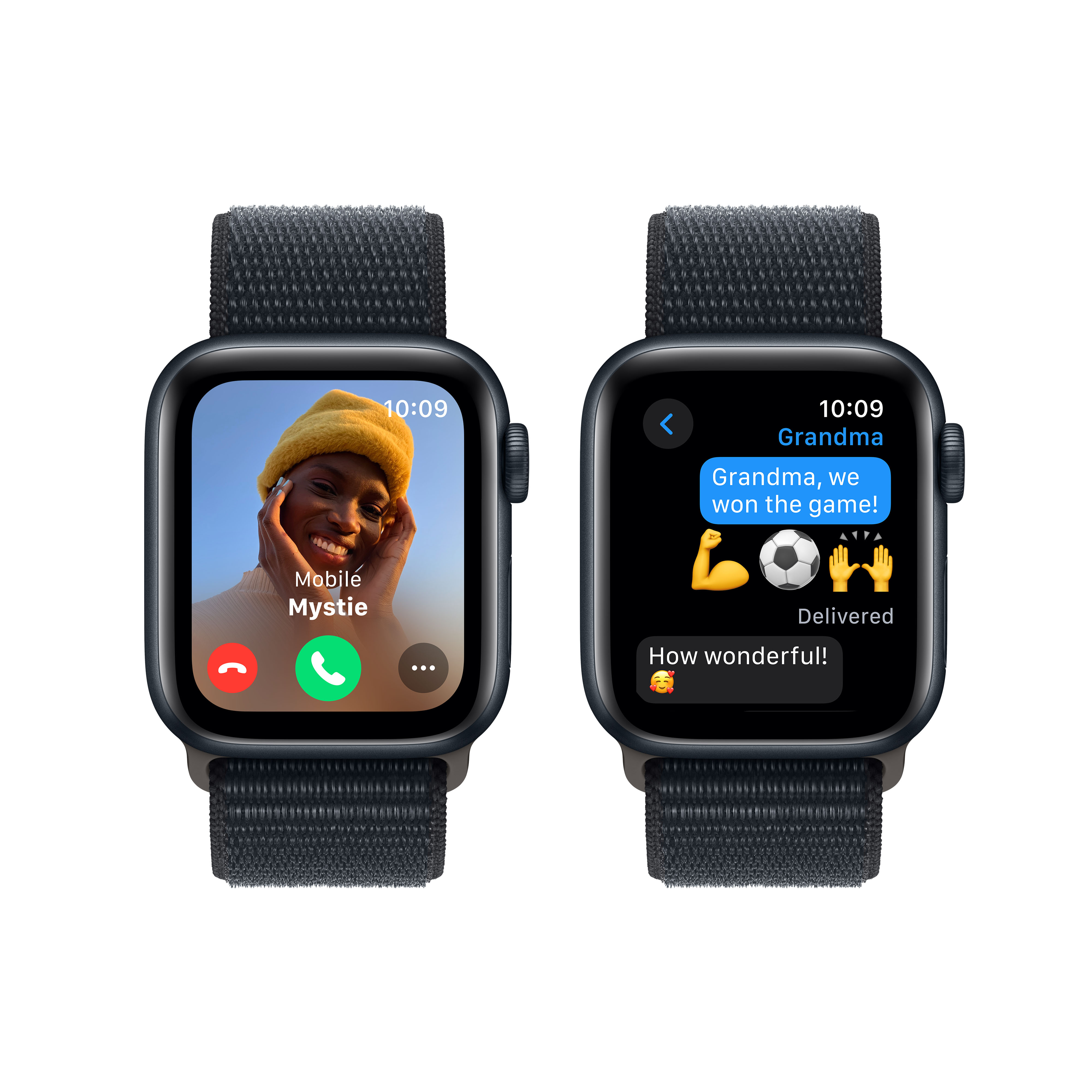 [OUTLET] Apple Watch SE2 V2 GPS, 40mm, Midnight Aluminium Case me Midnight Sport Loop