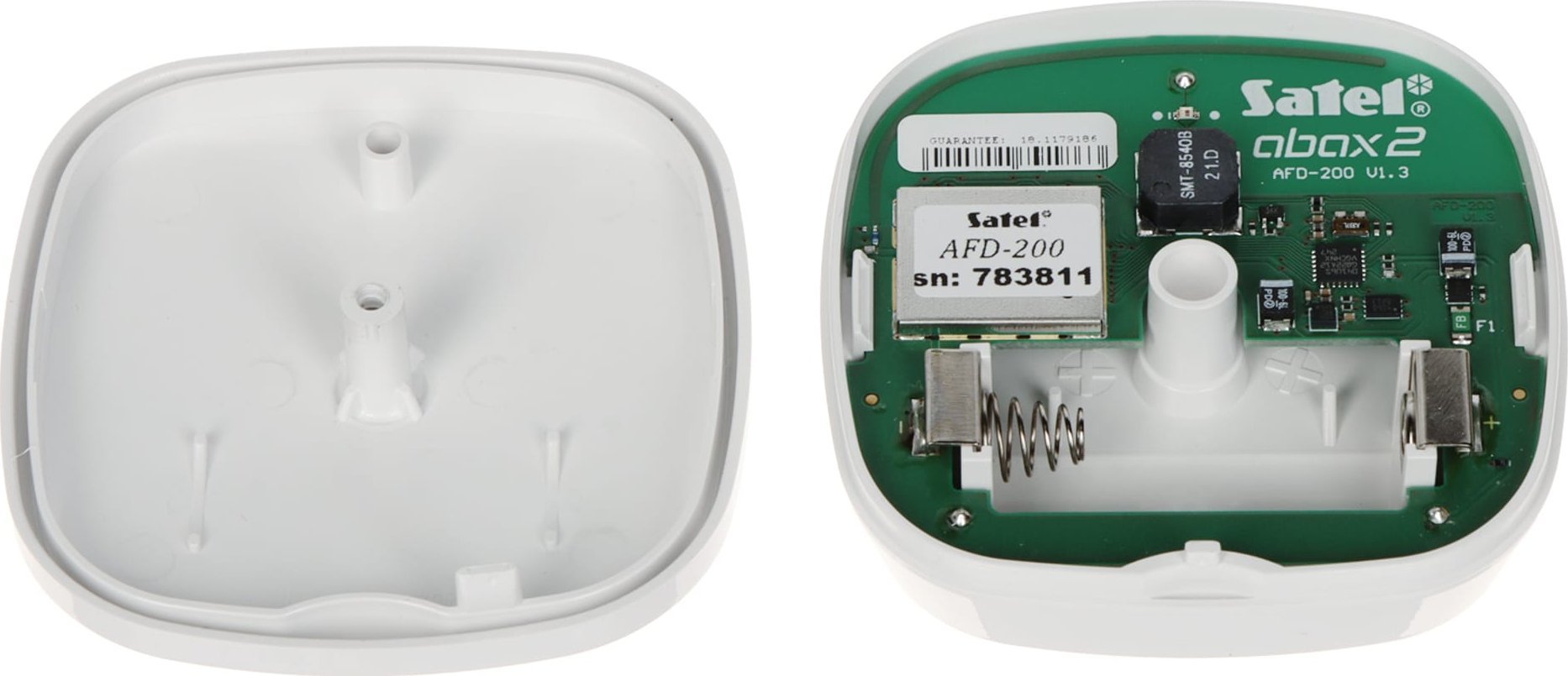 Detektor wireless përmbytjeje uji Satel AFD-200 Be Wave, për ambiente të brendshme, i bardhë