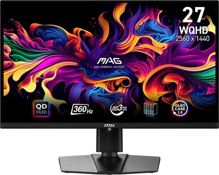 Monitor MSI MAG 271QPX QD-OLED, 26.5", WQHD, i zi