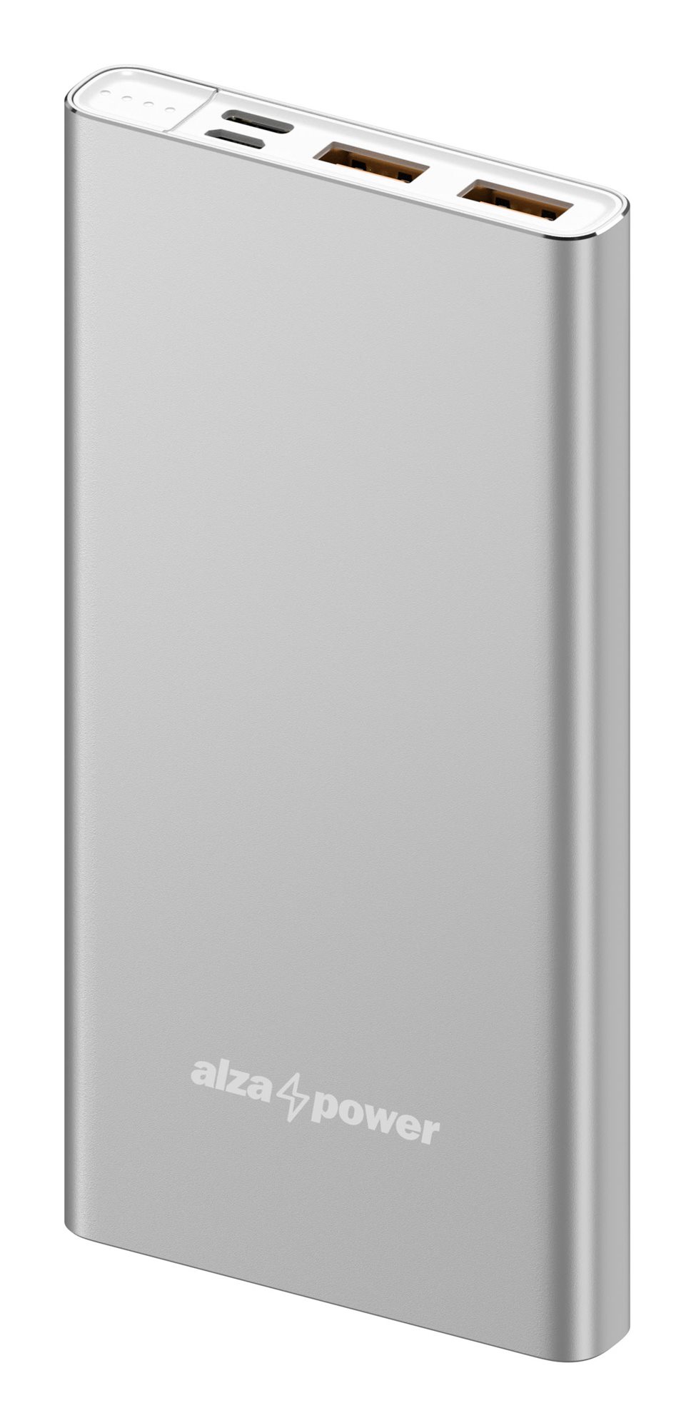 Power bank AlzaPower Metal, 10000mAh, Fast Charge PD 3.0, argjendtë