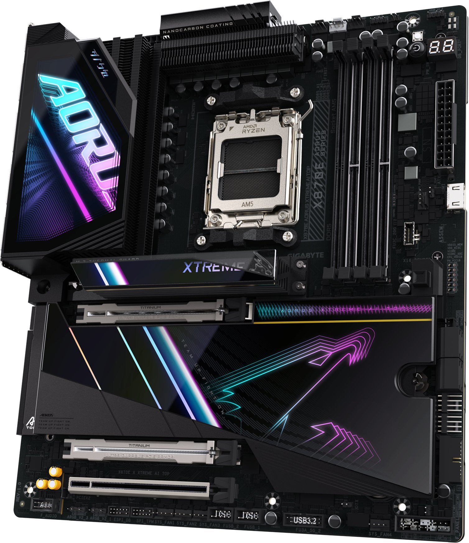 Pllake ame GIGABYTE X870E AORUS XTREME AI TOP, AMD Ryzen 9000, DDR5, PCIe 5.0 M.2