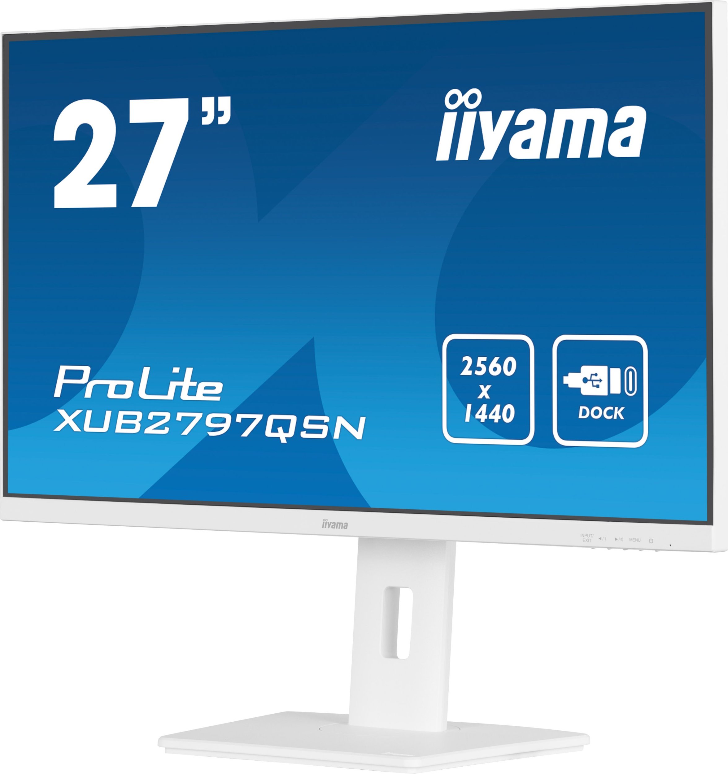 Monitor Iiyama G-MASTER 27", QHD, IPS, USB-C Dock dhe RJ45, i zi