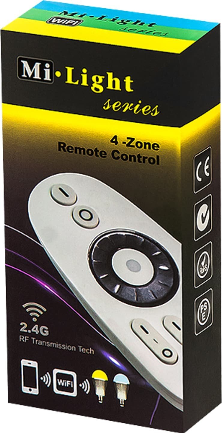 Set telekomande MI LIGHT Zone për LED, kontrollues CCT, rreze 30 m, i bardhë