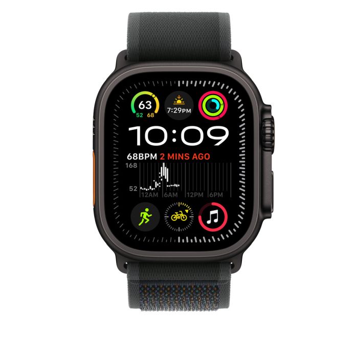 Apple Watch 49mm Loop, Black Trail Loop, Black Titanium Finish, M/L