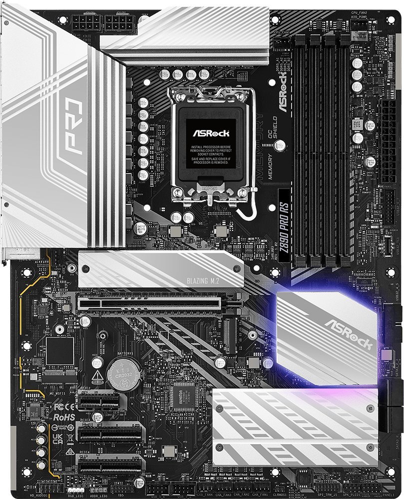 Pllakë amë ASRock Z890 Pro RS, DDR5, PCIe 5.0, e zezë