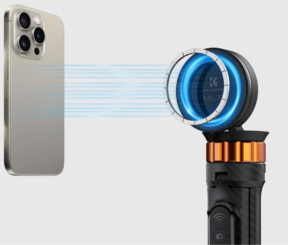 Selfie stick tripod K&amp;F Concept KF09.139, 162cm, MagSafe, i zi