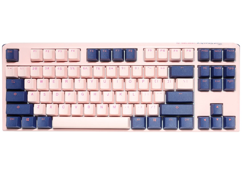 Tastierë për lojëra Ducky One 3 Fuji TKL, Cherry MX Red, rozë/e kaltër