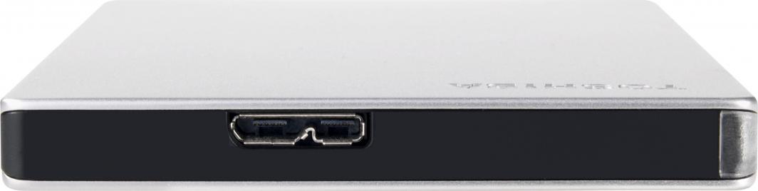Disk i jashtëm Toshiba Canvio Slim, 2TB, USB 3.2, argjendtë