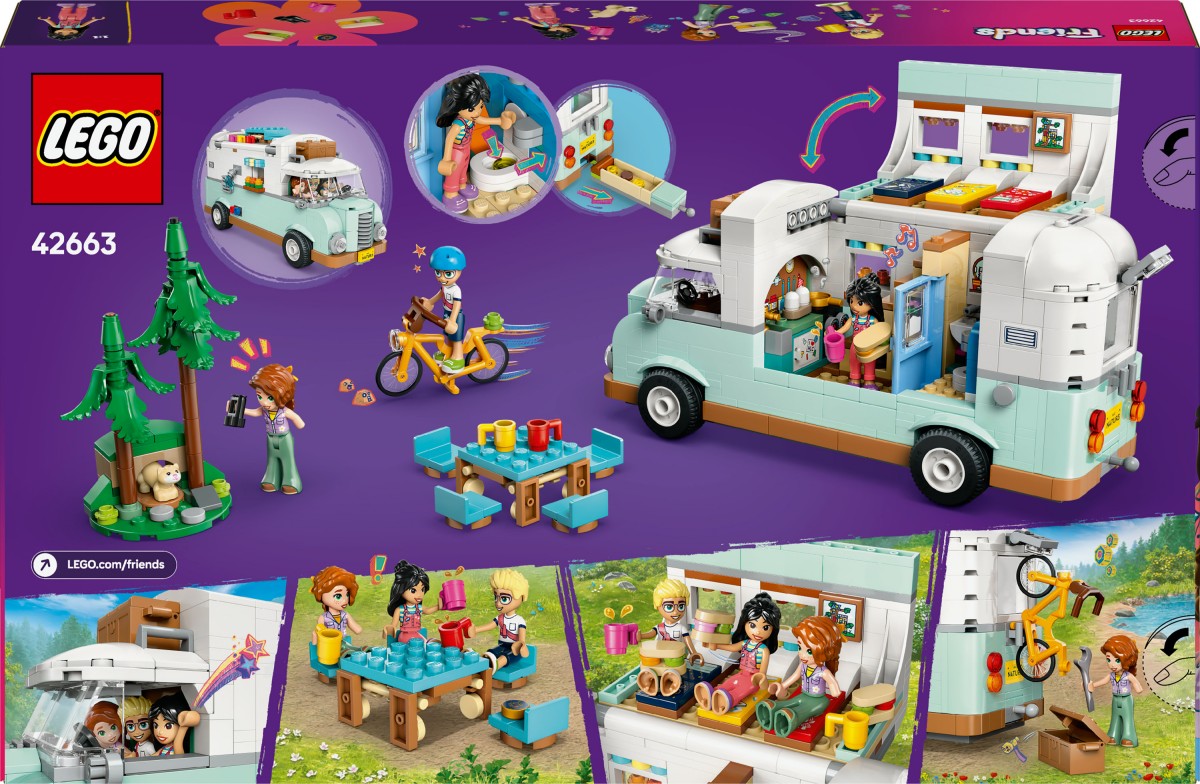 Set lodër LEGO Friends Friendship Camper Van Adventure, furgon kamping, për fëmijë