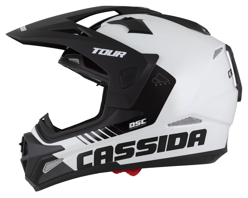 Kaska moto Cassida Tour 2.0 X-tra, Pinlock ready, ECE 22.06, e bardhë blu kuqe zezë mat
