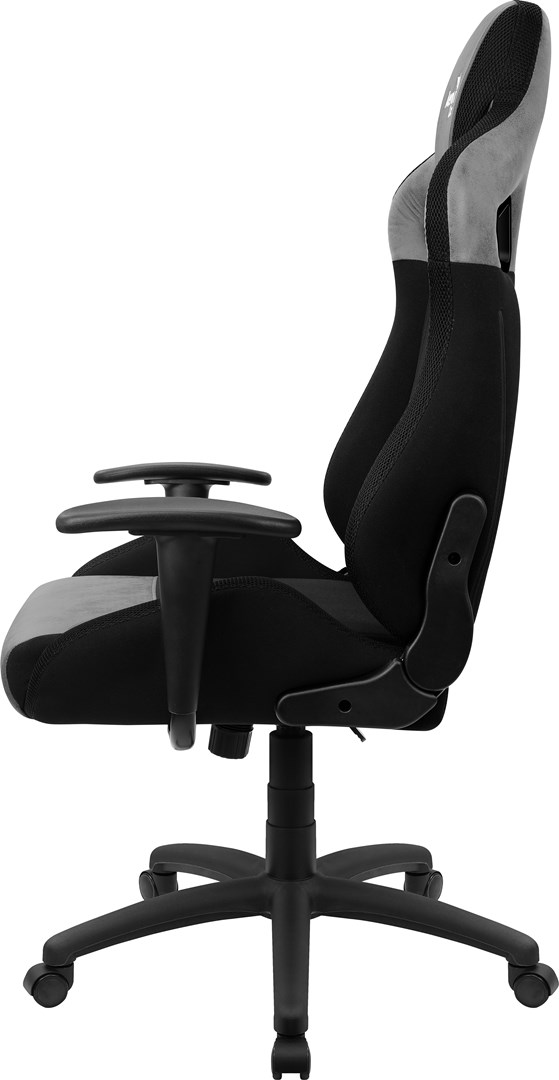 Karrige lojërash AeroCool EARL AeroSuede, 150 kg, e zezë/e hirtë
