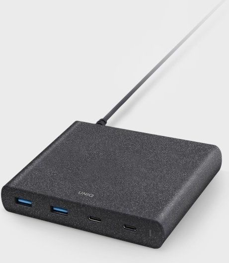 Полнач UNIQ Surge (UNIQ135BLK), 2X USB-A, 2X USB-C, 3A