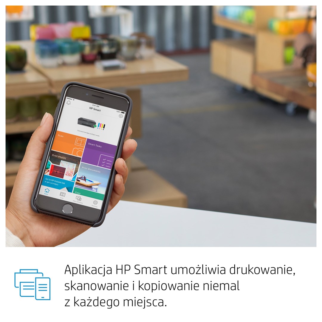 Printer multifunksional HP Smart Tank 515, Inkjet termal, i zi