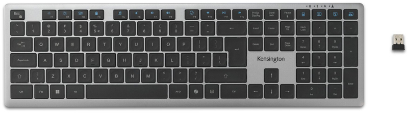 Tastierë Kensington TAS KB535 EQ Wireless, multi device, me bllok numerik, gri e zezë