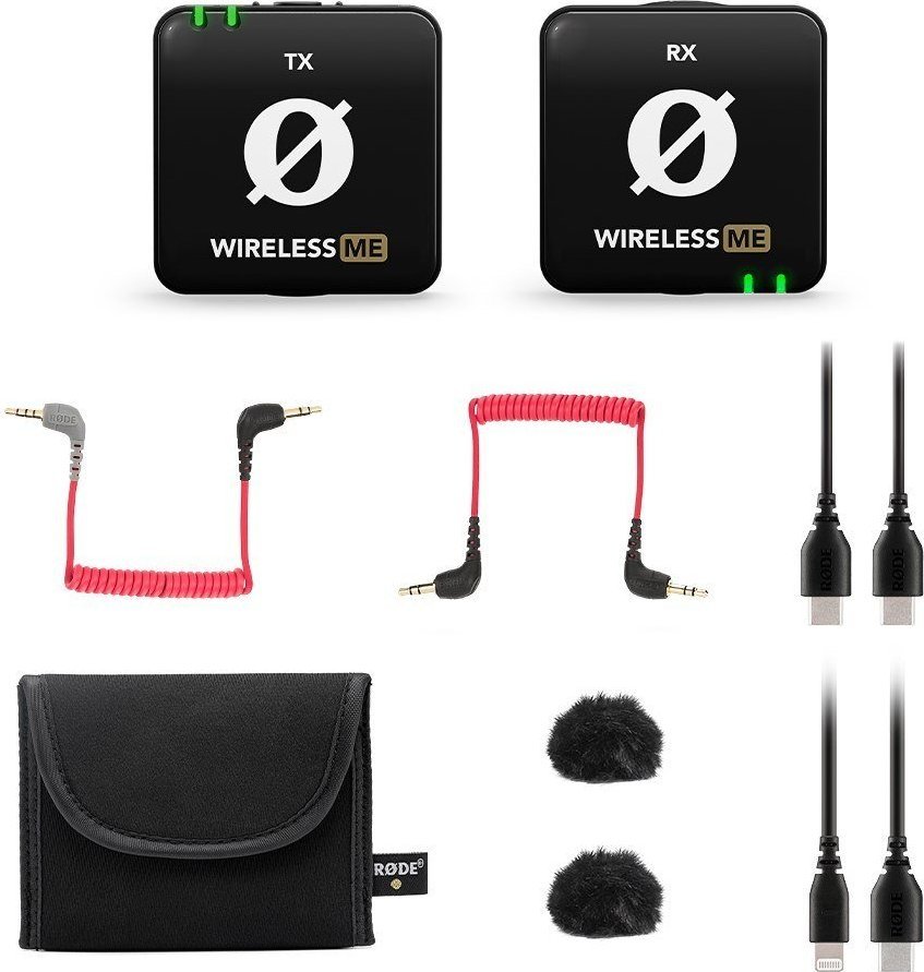 Mikrofon wireless Rode Wireless ME, omnidireksional, rreze 100m, i zi