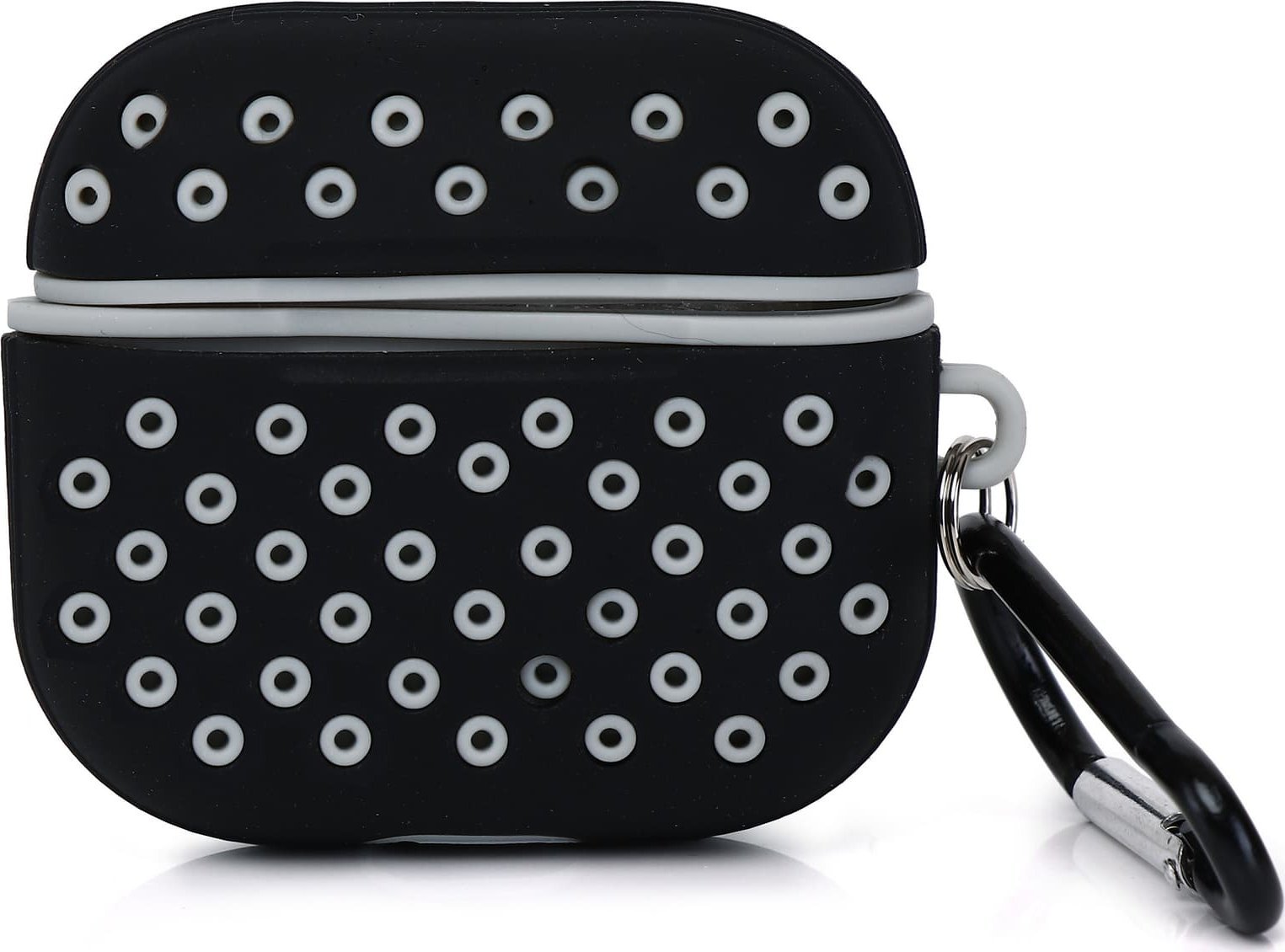 Kllëf për kufje Beline AirPods Sport Pro, TPU, me karabinë, bardh e zezë