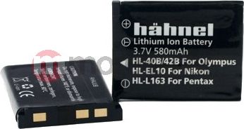 Bateri për kamerë Hahnel HL-40B, Lithium-Ion, 580 mAh, e zezë