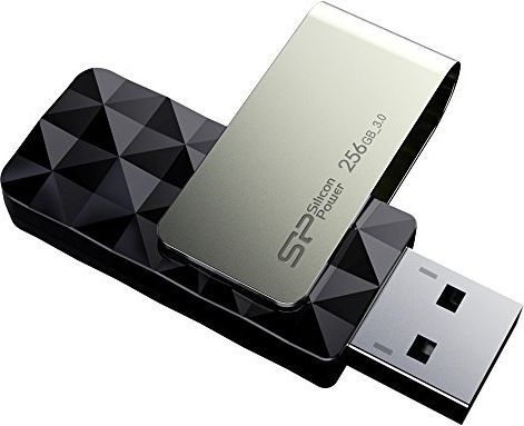 Flash Drive USB Silicon Power B30, 256 GB, i zi/hirtë