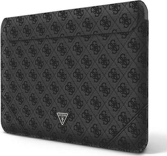 Futrollë laptopi Guess Sleeve GUCS14P4TK, 13–14", lëkurë ekologjike, e zezë