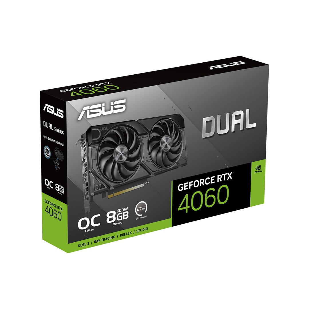 Kartë grafike ASUS Dual NVIDIA GeForce RTX 4060, 8 GB GDDR6